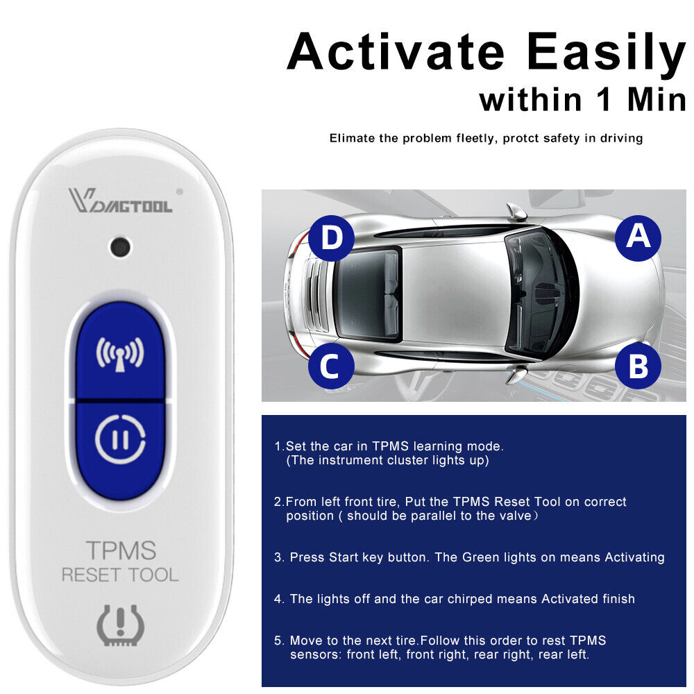 Tp508 Tpms Relearn Tool For Gm Tire Pressure Reset Tyre Accessories