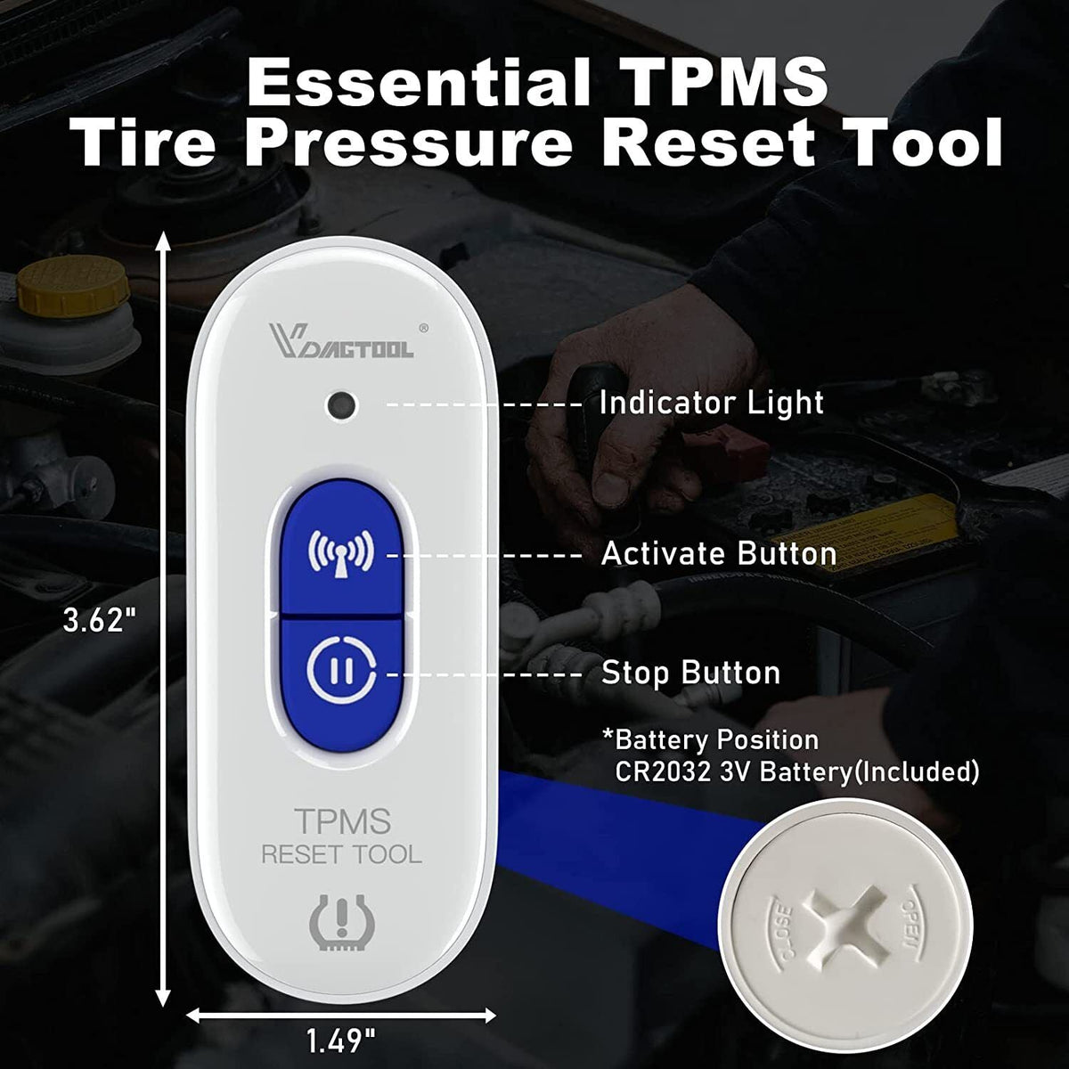 Tp508 Tpms Relearn Tool For Gm Tire Pressure Reset Tyre Accessories