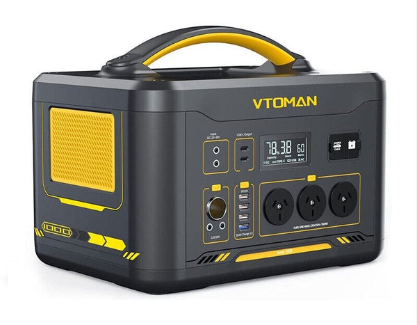 1000W 1408Wh Solar Generator 10A Black Portable Power Station Camping Heating & Generators
