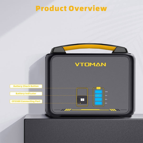 640Wh Solar Expansion Battery Lifepo4 Bms Jump 600X Camping Heating & Generators