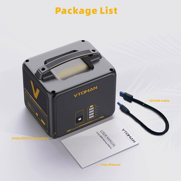 640Wh Solar Expansion Battery Lifepo4 Bms Jump 600X Camping Heating & Generators