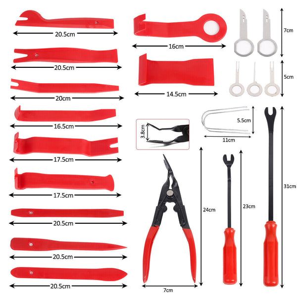 65Pcs Car Trim Removal Tool Set Pry Bar Dash Kit Other Auto Tools & Supplies