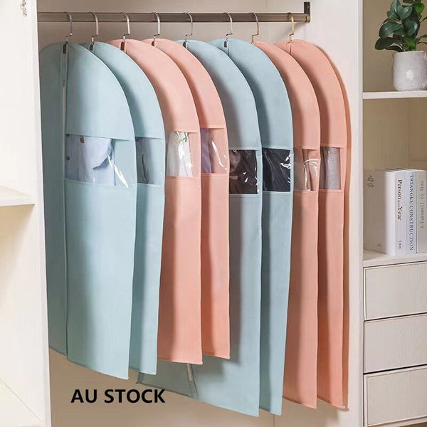 Blue Garment Bag 60X80cm Dustproof Suit Dress Coat Protector Au Garment Bags