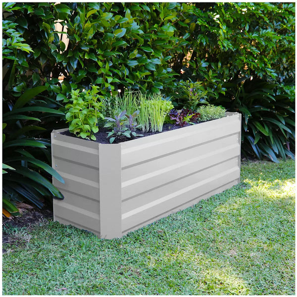 Slimline Garden Bed 120 X 45 45Cm White Raised Garden Beds