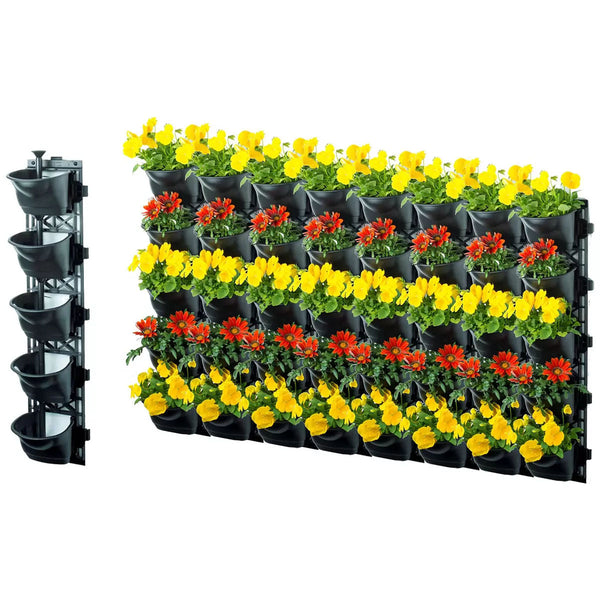 Quint Vertical Garden With 8 Frames And 40 Pots Baskets Pots Window Boxes