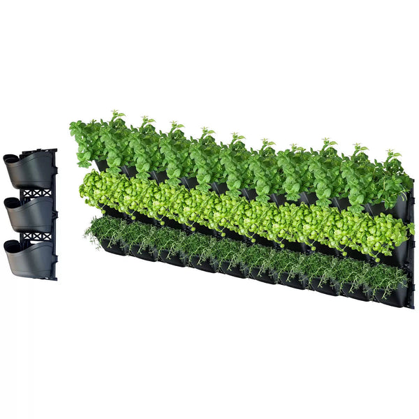 Tri Large Vertical Garden With 10 Frames And 30 Pots Planters & Vases