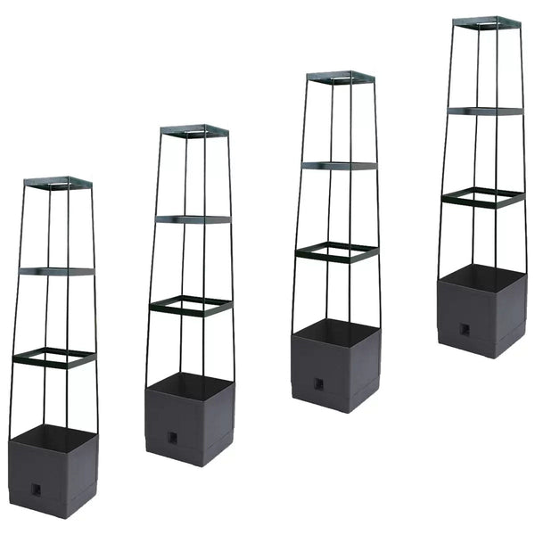 Tomato Tower With 3 Tier Frame 4 X Pack Plant Ties & Supports
