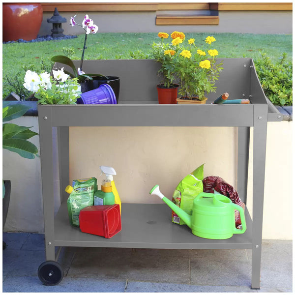 Potting Bench Table Slate Grey 100 X 55 101Cm Other Garden Hand Tools & Equipment