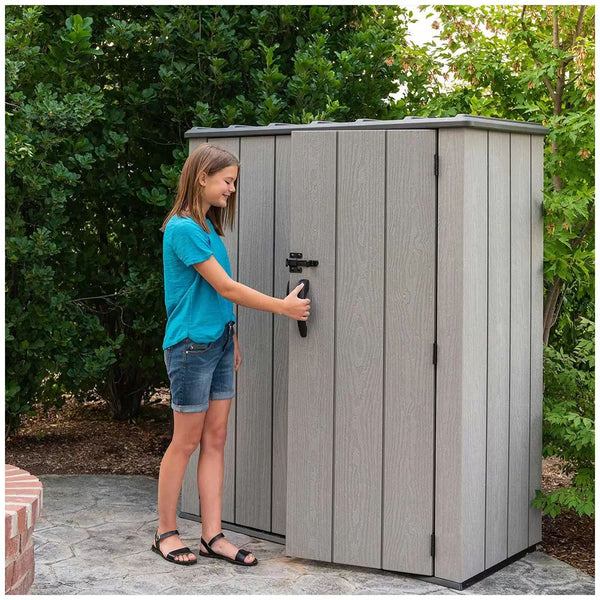 Lifetime Vertical Shed With Shelves Sheds Summerhouses Carports