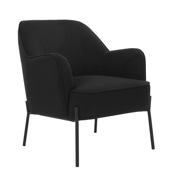 Hugo Upholstered Armchair Black Sofas Armchairs & Couches