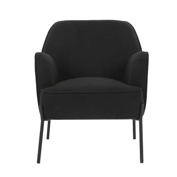 Hugo Upholstered Armchair Black Sofas Armchairs & Couches