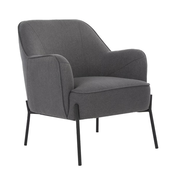 Upholstered Armchair Dark Grey Sofas Armchairs & Couches