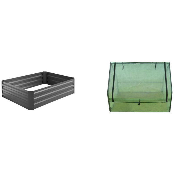 Raised Garden Bed Charcoal 120 X 90 30Cm Raised Garden Beds