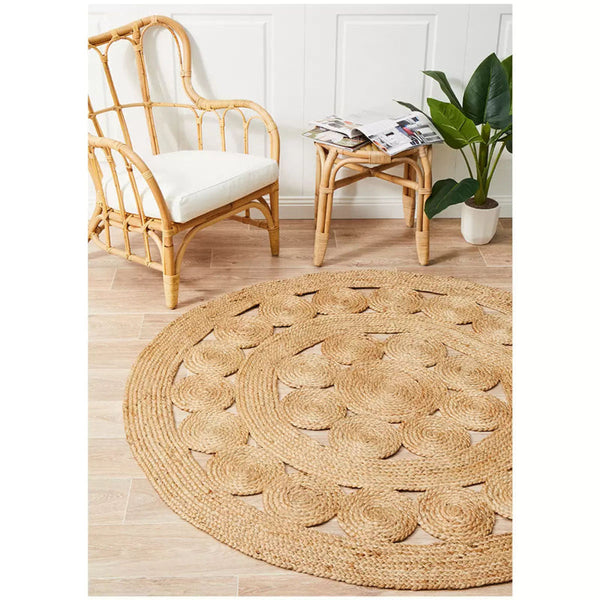 Atrium Pilu Natural Rug 200 X 200Cm Rugs