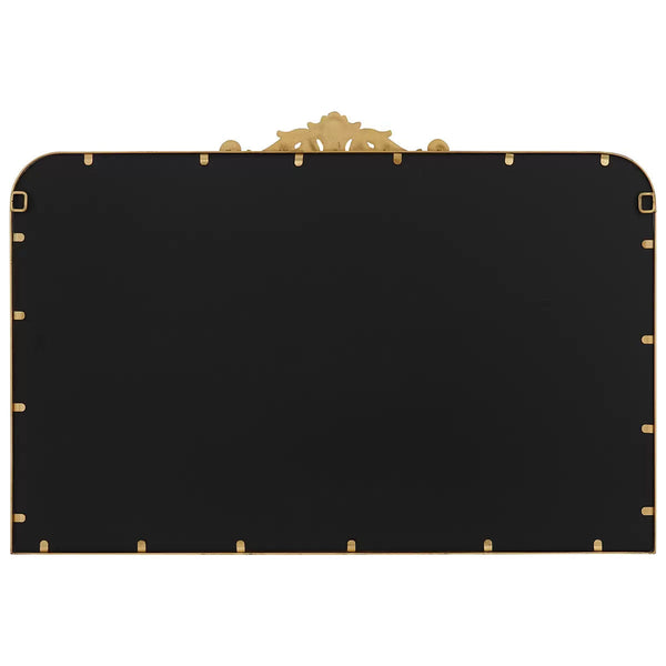 Antique Gold Wall Mirror Decorative Cast Iron Scroll Frame Mirrors