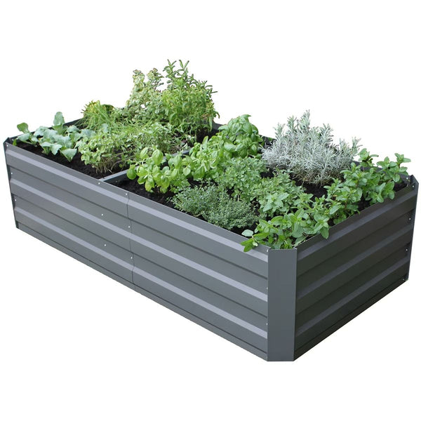 Large Garden Bed 180 X 90 45Cm Slate Grey Raised Garden Beds