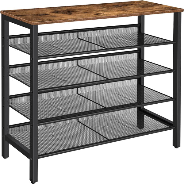 5 Tier Shoe Rack Industrial Organizer Storage Bench Benches