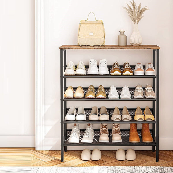 5 Tier Shoe Rack Industrial Organizer Storage Bench Benches