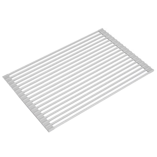 Over The Sink Multipurpose Roll Up Dish Drying Rack (52 X 33 Cm) Racks & Holders