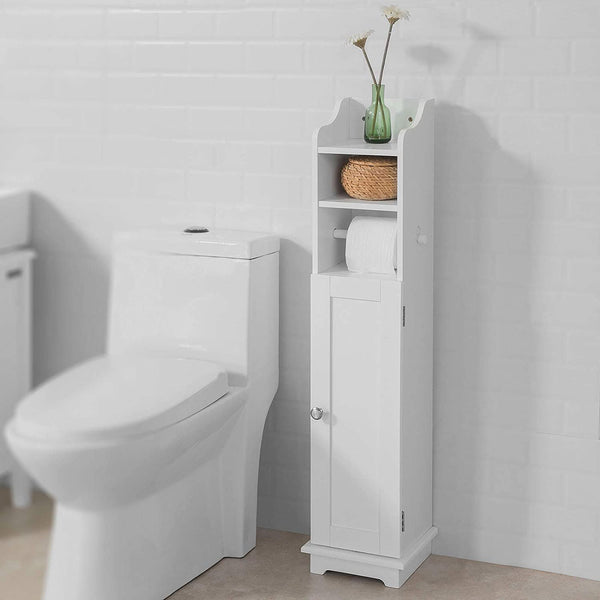 Toilet Paper Holder With Storage Freestanding Cabinet Brush And Dispenser 20X100x18 Cm Toilet Paper Holders & Storage