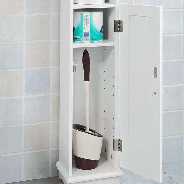 Toilet Paper Holder With Storage Freestanding Cabinet Brush And Dispenser 20X100x18 Cm Toilet Paper Holders & Storage