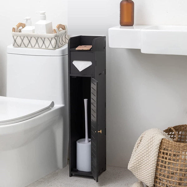 Toilet Paper Roll Holder For Bathroom (Black 80 Cm) Toilet Paper Holders & Storage