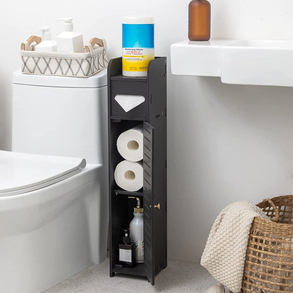 Toilet Paper Roll Holder For Bathroom (Black 80 Cm) Toilet Paper Holders & Storage