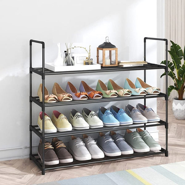 Stainless Steel Four Tier Shoe Rack Black Home Organisation Storage


Stainless Shoe Racks
