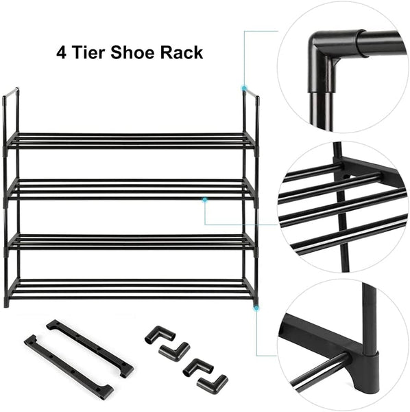 Stainless Steel Four Tier Shoe Rack Black Home Organisation Storage


Stainless Shoe Racks