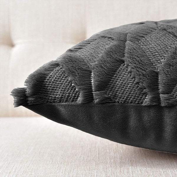 2 Pack Decorative Boho Throw Pillow Covers 45 X Cm (Black) Cushion Covers