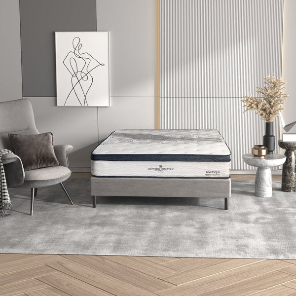 Boutique King Mattress 7 Zone Pocket Spring Memory Foam Mattresses
