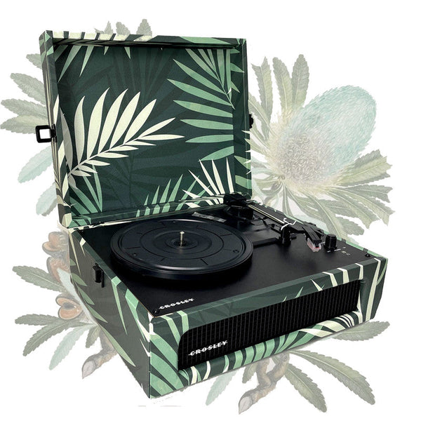 Crosley Voyager Turntable Record Player 3 Speed Bluetooth Fern Green Other Home Stereo Components