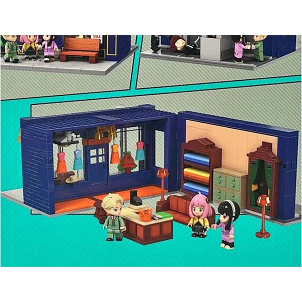 Kalos Spy X Family Forger Family's Adventure Building Block Set Tailor Shop Building Toys Sets & Packs
