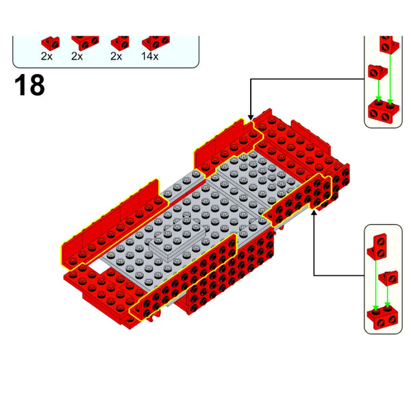 Kalos Hong Kong Machines Robot Red Taxi Building Block Set 586Pcs 14+ Building Toys Sets & Packs