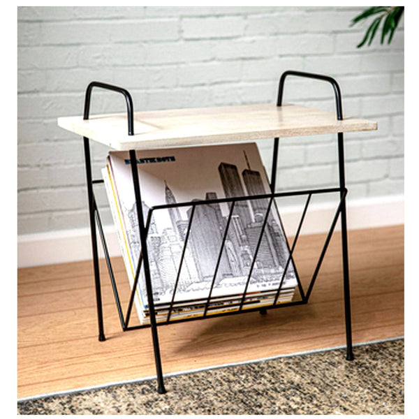 Crosley Wiltshire Turntable Stand Modern Retro White Wash Wood Turntables