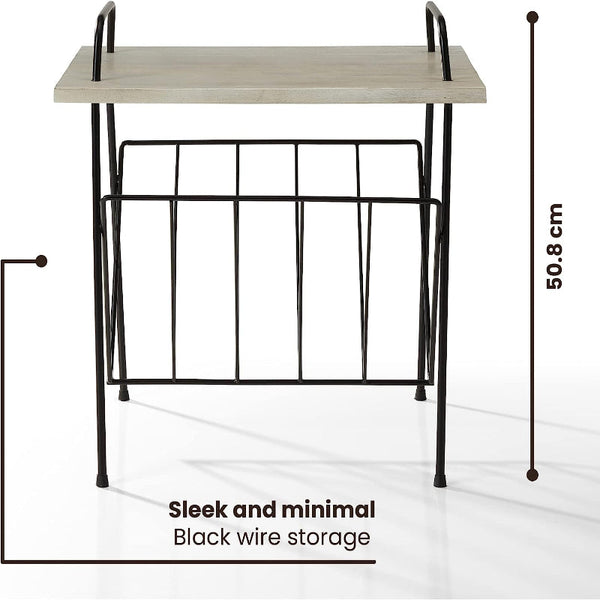 Crosley Wiltshire Turntable Stand Modern Retro White Wash Wood Turntables