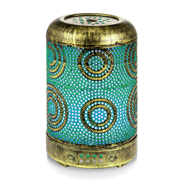 Activiva 100Ml Metal Essential Oil And Aroma Diffuser Vintage Gold Diffusers