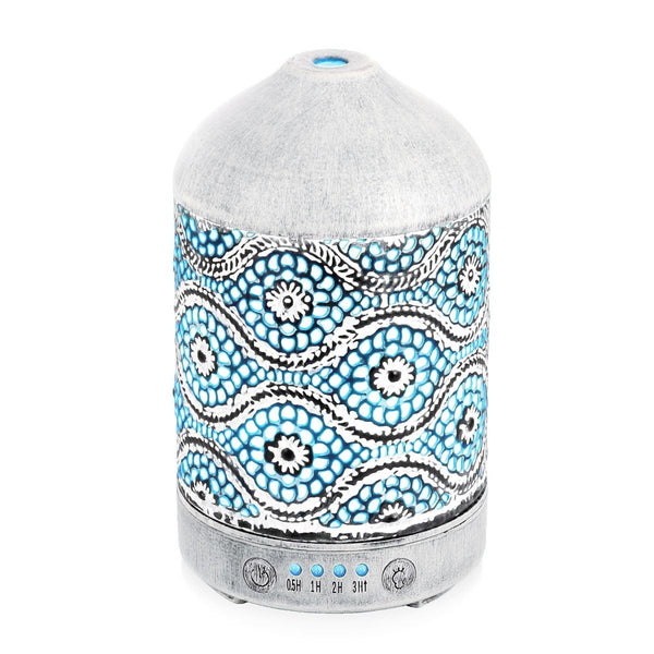 Activiva 100Ml Metal Essential Oil And Aroma Diffuser Vintage White Diffusers