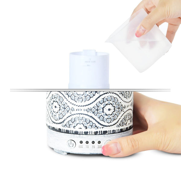 Activiva 100Ml Metal Essential Oil And Aroma Diffuser Vintage White Diffusers