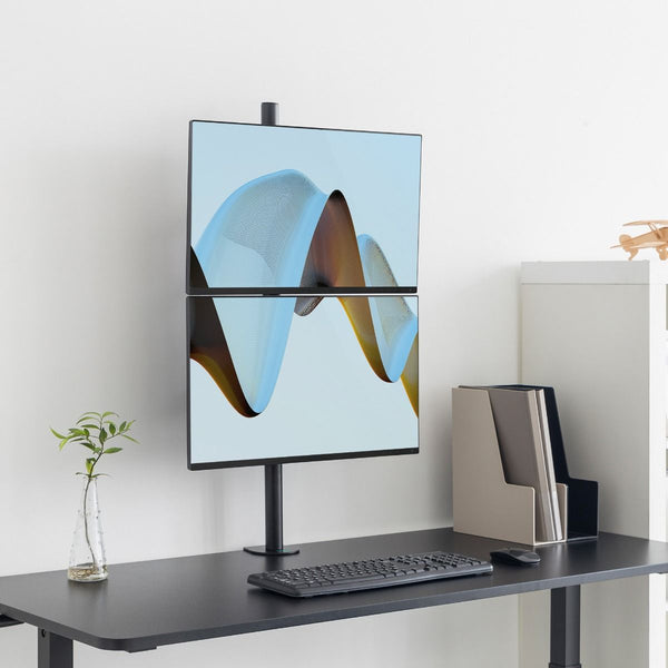 Activiva Dual Screen Vertical Monitor Arm For Computers And Monitors Monitor Mounts & Stands