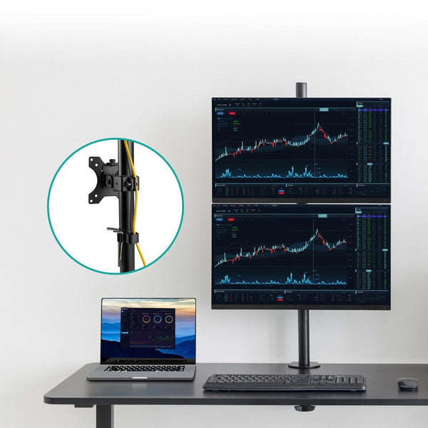 Activiva Dual Screen Vertical Monitor Arm For Computers And Monitors Monitor Mounts & Stands