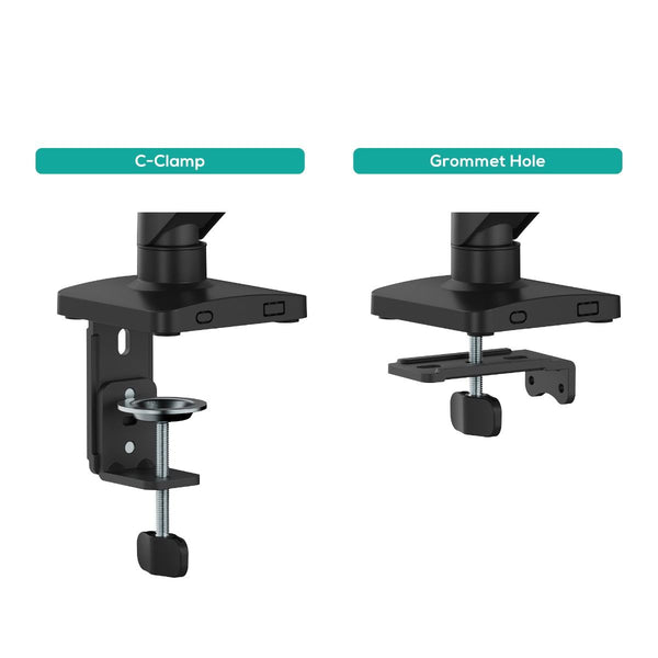 Activiva Ergolife Gas Spring Single Arm Mount For 1732" Displays Desk Clamp Monitor Mounts & Stands