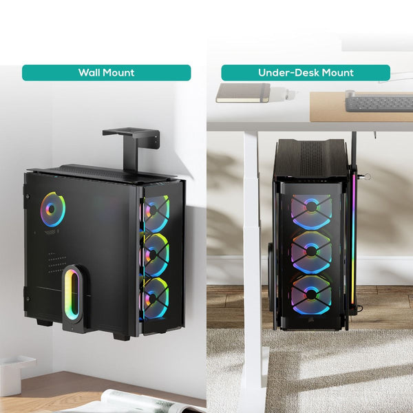 Activiva Rgb Ultra Wide Adjustable Wall & Under Desk Gaming Pc Mount Monitor Mounts & Stands