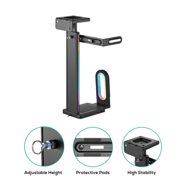Activiva Rgb Ultra Wide Adjustable Wall & Under Desk Gaming Pc Mount Monitor Mounts & Stands