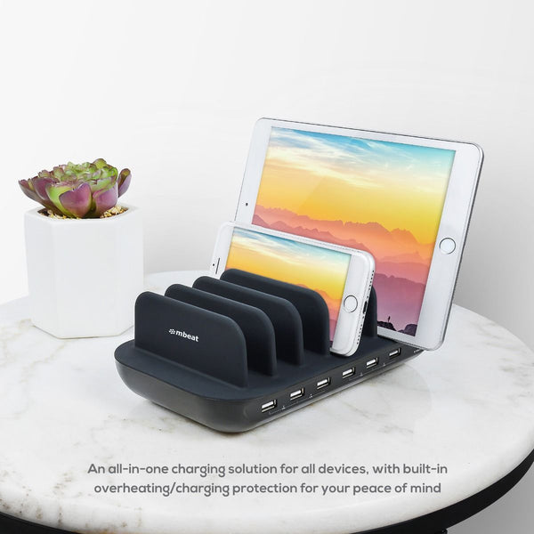 Mbeat Gorilla Power 7 Port 60W Usb + C Charging Station Usb Cables Hubs & Adapters
