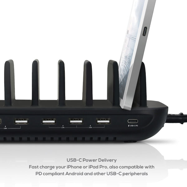 Mbeat Gorilla Power 7 Port 60W Usb + C Charging Station Usb Cables Hubs & Adapters