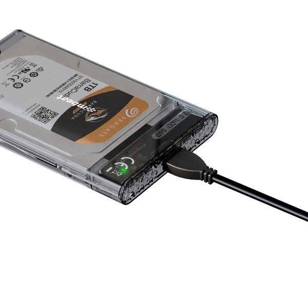 Mbeat A1 See Through Tool Free Usb 3.0 2.5" Sata Hdd Enclosure Black Drive Enclosures & Docks