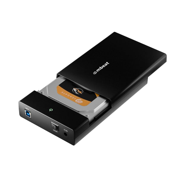 Mbeat C1 Tool Free Usb 3.0 3.5" & 2.5" Sata Hdd Enclosure Black Drive Enclosures & Docks