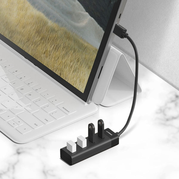 Mbeat 4 Port Usb 3.0 Hub Black Usb Cables Hubs & Adapters