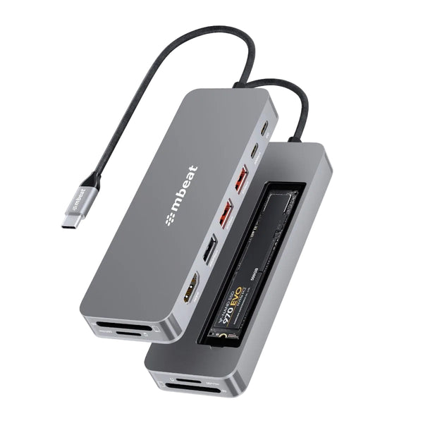 Mbeat Elite 9 In 1 Usb C Multiport Hub With Built In M.2 Nvme Ssd Enclosure Usb Cables Hubs & Adapters